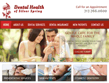 Tablet Screenshot of dentalhealthofsilverspring.com